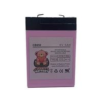 Charity Battery CB650 6V 5Ah Replacement for Portalac GS PE6V4.5F1 Emergency Light Battery