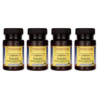 Swanson Resveratrol Polygonum Cuspidatum Extract 5 Milligrams 60 Capsules (4 Pack)