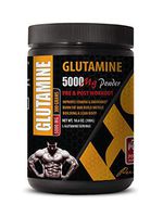 Muscle Recovery Amino acids - GLUTAMINE Powder 5000MG - PRE and Post Workout - l-glutamine Amino Acid - 1 Can 300 Grams