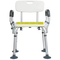 ZHAO XIN Shower Chair with Arms and Back | Adjustable Height Medical Bath Tool | Anti Skid and No Slip Bathtub Seat | for Handicap,Disabled, Seniors and Elderly (Color : B)
