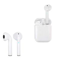 Wireless Bluetooth Headphones Noise Reduction in-Ear Headphones Built-in Microphones Sweat Sports Headphones Carrying Charge Box, White, for iOS X 8 8 Plus 7 7 Plus 6 6 Plus