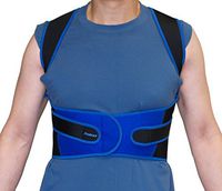 Protexx WaistLower BackLumbar Sportive Support Brace, Black