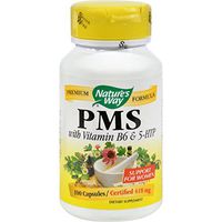 Natures Way PMS with Vitamin B6 and 5-HTP - 100 Capsules - pack of - 4