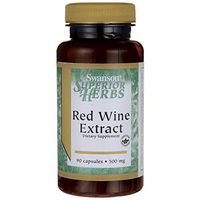 Swanson Red Wine Extract 500 Milligrams 90 Capsules