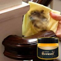 Wood Seasoning Beewax- Furniture Care - remove scuff marks, grease, grime, and dirt from painted surfaces Beeswax Polish,Home Cleaning Multipurpose Natural Beeswax Polished (Wood Beewax 85g)