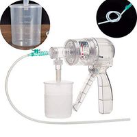RLQ Handle Portable Phlegm Suction Pump, Suction Pump with 25 Hoses, Anti-Backflow Silicone Tube Transparent Device,Easily for Home Use,Phlegm Suck Out,F16