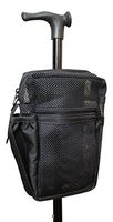Cane Buddy - Secure Pouch, Accessory Bag for Cane, Walker, Crutches and Wheel Chairs (Black)