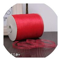 Red (10 Meters/lot) 1/4''(6mm) Organza Ribbons Gift Wedding Christmas Decoration Wrapping Ribbons,Watermelon