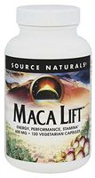 SOURCE NATURALS Maca Lift 600 Mg Vegetable Capsule, 120 Count