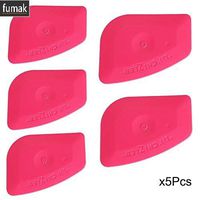 Fumak 5Pcs Mini Lil Chizler Squeegee Ice Scraper Car Window Tint Film Wrapping Tool Vinyl Wrap Decals Tool Car Cleaning Tool A61