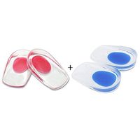 AnHua 2Pair of Gel Heel Cups/Support Pads Cushions for Plantar Fasciitis Pain, Pack of 2