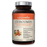 NatureWise Curcumin Turmeric 2250mg (2 Month Supply) | 95% Curcuminoids & BioPerine Black Pepper Extract | Advanced Absorption for Cardiovascular Health Joint Support | Gluten Free Non-GMO [180 Count]