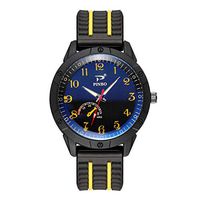 Mens Watches,Fxbar Unique Rubber Strap Analog Wrist Watch Fashion Youth Bracelet Watches Dress Watch(F)
