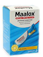 Maalox Oral Suspension Sachets N20 460mg for Antacid & Antigas Fast Relief