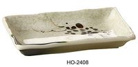Yanco HO-2408 Honda Rectangular Plate,  8" Length, 5.5" Width, Melamine, Pack of 48