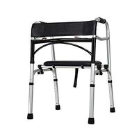 ZHILIAN® Elderly Handrail Aluminum Walking Aid Bicycle Four-Legged Stool, Bearing 150 Kg (Color : 1)