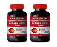 Vision Plus Eye Vitamin and antioxidant - Maximum Vision Support - Promotes Vision Health - Bilberry Pills for Eyes - 2 Bottle 120 Capsules