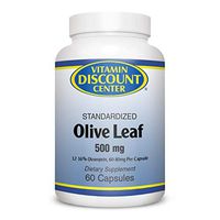 Vitamin Discount Center Olive Leaf 500 mg, 60 Capsules