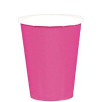 Magenta Paper Cups | 9 oz. | Pack of 20 | Party Supply