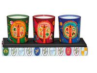 Diptyque Lucky Flowers, Protective Pine & Blissful Amber Small Candle Set 70g each