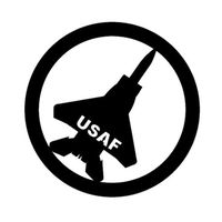 Air Force Fighter Plane USAF Vinyl Decal Window Sticker Graphic Auto Wall Laptop, Die cut vinyl decal for windows, cars, trucks, tool boxes, laptops, MacBook - virtually any hard, smooth surface