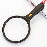 ZXY-NAN Handheld Magnifying Glass with 3 LED Lights, Handheld Reading Magnifier Lighting 138mm Large distortionless Magnifying Glass 1.5X 8X Jewelry Magnifying Glass Magnifiers Reading