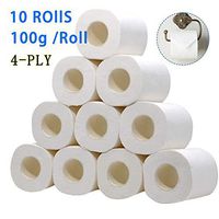 AIUKE 10 Rolls Toilet Paper Smooth Soft Toilet Tissue Roll Paper