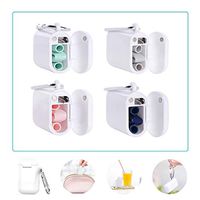 Silicone Straws Collapsible with Case, 4 Pack Reusable Drinking Straw with Cleaning Brush, Portable Straw Kit for Travel Home and Office, Food-Grade Straws with Carrying Case BPA Free (Pink & Grey & B