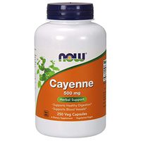NOW Supplements, Cayenne (Capsicum annuum)500 mg, 250 Capsules