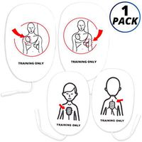CPR Assistant 1 Adult Set + 1 Infant/Child Set Universal AED Pads for AED Trainers, CPR Training Supplies, Replacement Smart Pads for CPR Manikins and AED Trainer