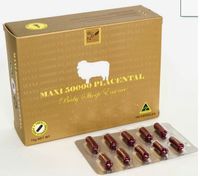 Maxi 50000 mg Placental Baby Sheep Essence Supplement 100 Capsules