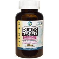 Amazing Herbs Cold-Pressed Black Seed Oil 500mg Softgels - 90 Capsules