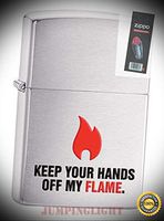 28649 Keep Your Hands Off My Flame Lighter with Flint Pack - Premium Lighter Fluid (Comes Unfilled) - Made in USA!