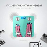 Cute Cartoon Cactus Body Weight Scale Body Scale Digital Weight Weight Scales for People Tracks 8 Key Compositions Analyzer Sync with Fitness Apps 400 Lbs