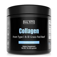 Easy Keto Hydrolyzed Type 1 & 3 Collagen Peptides Protein Powder from Grass-fed Cows, Perfect for The Ketogenic Diet Vital for Bone, Joint, Nails, Hair and Skin Health. Sugar and Gluten Free Non-GMO