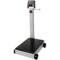 Detecto NTEP Digital Receiving Scale 1000lb x 0.5lb/ 440kg x 0.2kg 19" x 28" Platform, 8852F-204, Lot of 1