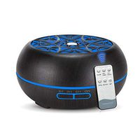 JoySusie Essential Oil Diffuser, Ultrasonic Cool Mist Humidifier with 7 Colors Night Light and Waterless Auto Shut-Off, Perfect Air Humidifier for Office Home Baby Bedroom (Dark Wood)