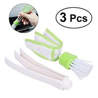 WINOMO 3 PC Duster Double Ended Microfiber Vent Duster Brush for Computer Keyboards Fans Air Conditioner Car Air Outlets Quick Cleaner