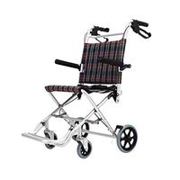 YangMi Wheelchair- Aircraft Wheelchair Folding Lightweight Aluminum Alloy Ultra Light Stroller (Color : Child, Size : 72x49x95cm)