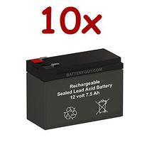 BatteryGuy BGH-1275F2 (Qty of 10) 12V 7.5ah High Rate Rechargeable SLA Battery