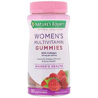 Nature's Bounty Optimal Solutions Women's Multivitamin Gummies 80 Count (Pack of 2) 50 mg of Collagen