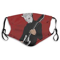 Ghoul On Guitar Boys Girls Adults Adjustable Earloop Face Ma-sk,Washable Protection Ma-sk with Filter,Anti-smog PM2.5 Ma-sk,Dustproof Mouth Ma-sk,Safety Cotton Ma-sk