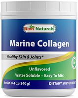 Best Naturals Marine Collagen Powder from Wild-Caught Snapper Unflavored 340 Gram - Supports Healthy Anti Aging Hair Skin & Nails