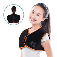 LANDWIND Shoulder Heating Pad Far Infrared Heat Wrap with Timer & 5 Heat Level Moxibustion Moist Heat Therapy for Muscle Pain Relief (with 3 Moxa Pack)