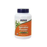 NOW Supplements, Organic Spirulina Powder with Beta-Carotene (Vitamin A) and B-12, 4-Ounce