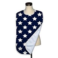 Freedom Stars Navy Adult Bib - Covered with Care