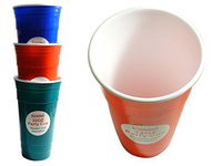 32 oz Party Cup Size: 4.5 inches Diameter x 7.6 inches H, Case of 24