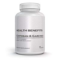 Health Benefits Chitosan & Garcinia Cambogia Weight Loss Pills- Powerful Fat Burner Supplement, Appetite Suppressant, Natural Double Action- Chitosan 1000mg with Garcinia, 5:1 Extract