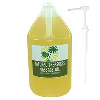 One Gallon All Natural Organic Massage Oil Coconut. Oil Base with Easy to Use One Ounce Dispensing Pump