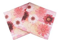 40 Count Paper Napkins, Designed Ethnic Flowers Prints Cocktail Napkins, Serviettes Napkins for Weeding, Dinner and Party, Paper Luncheon Napkins 2-Ply, 13x13 Inch (Ethnic Collection, Flower 20)